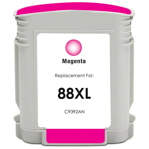 Premium Quality Magenta Inkjet Cartridge compatible with HP C9392AN (HP 88XL)