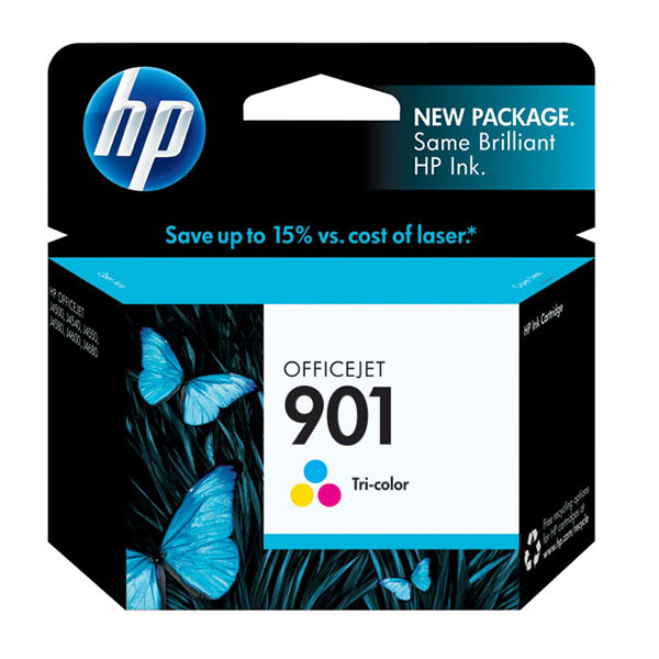 HP CC656AN (HP 901) Tri-Color OEM Inkjet Cartridge