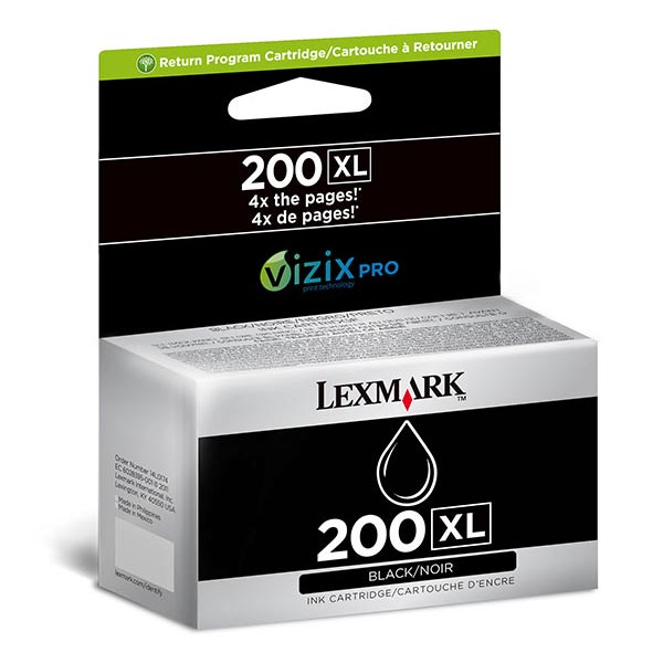 Lexmark 14L0174 (Lexmark #200XL) Black OEM High Yield Ink Cartridge