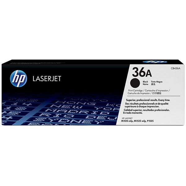 HP CB436AD (HP 36A) Black OEM Smart Print Cartridge (Dual Pack)