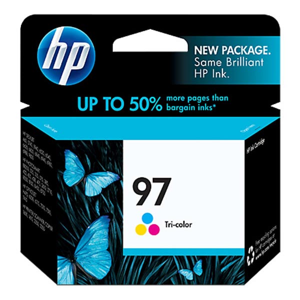 HP C9363WN (HP 97) Tri-Color OEM Inkjet Cartridge