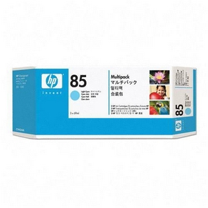 HP C9434A (HP 85) Light Cyan OEM Printhead Inkjet Cartridge (3-Ink Multipack)