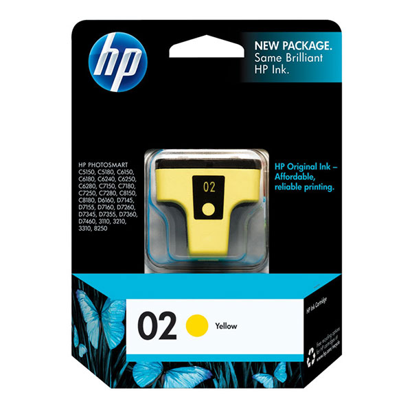 HP C8773WN (HP 02) Yellow OEM Inkjet Cartridge