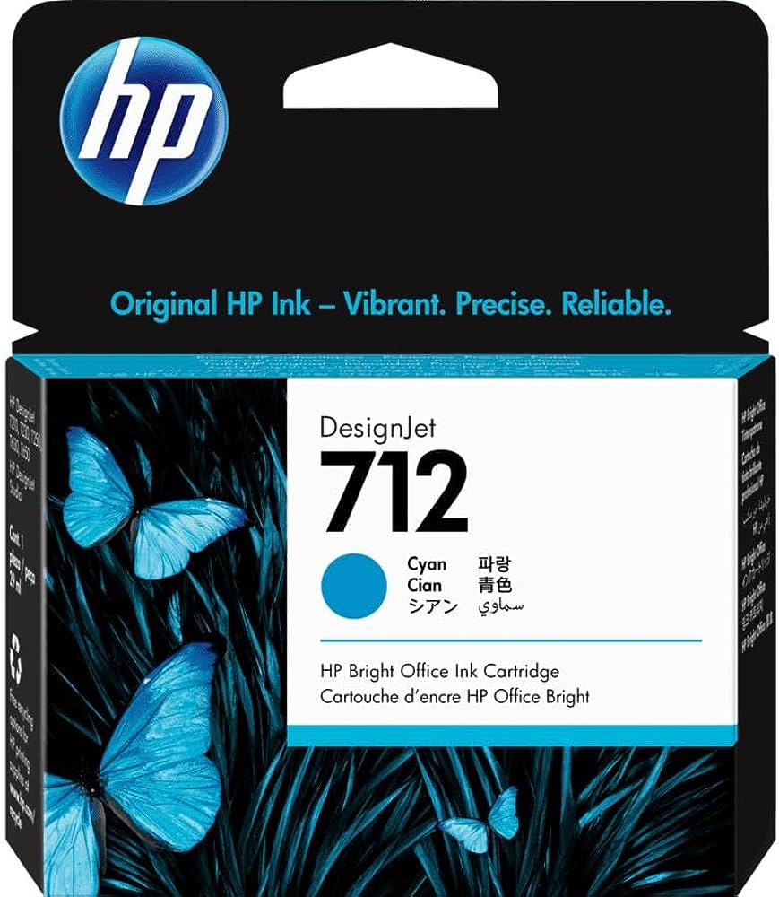 HP 3ED67A (HP 712) Cyan Inkjet Cartridge (29ml)